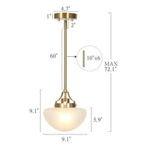 Isididae 1-Light Mini Brass Modern Pendant Light Fixtures