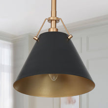 Dashaunda 1-Light Mini Black Modern Pendant Light Fixtures