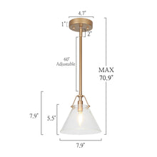 Dashaunda 1-Light Mini Gold Modern Pendant Light Fixtures