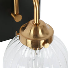 Aroseniss 1-Light Black and Gold Vanity Light