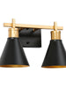 Umbralicious 2-Light Black and Gold Vanity Light