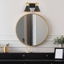 Umbralicious 2-Light Black and Gold Vanity Light