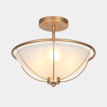 Morwenna 3-Light Gold Semi-Flush-Mount