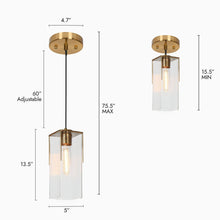 Athanasia 1-Light Mini Brass Modern Pendant Light Fixtures