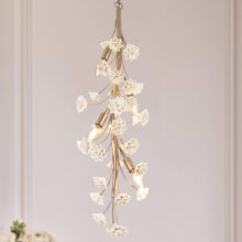 Arianiser 4-Light 12" Modern Art Gold Chandelier, Ceramic