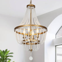 Nick 4-Light Small Gold Crystal Chandelier