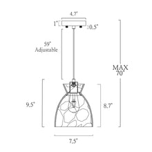 Smattefild 1-Light Mini Brass Modern Pendant Light Fixtures