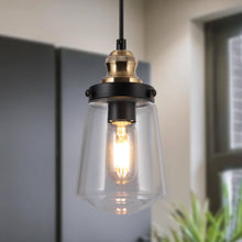 Curoenon 1-Light Mini Black Modern Pendant Light Fixtures