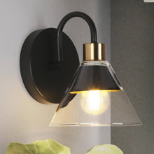 Moolidish 1-Light Black and Gold Vanity Light