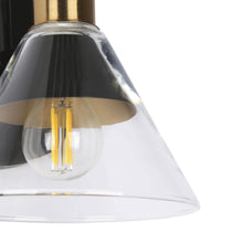 Moolidish 1-Light Black and Gold Vanity Light