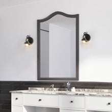 Moolidish 1-Light Black and Gold Vanity Light