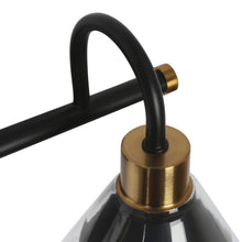 Moolidish 1-Light Black and Gold Vanity Light