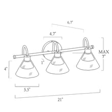 Moolidish 1-Light Black and Gold Vanity Light