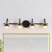 Moolidish 1-Light Black and Gold Vanity Light