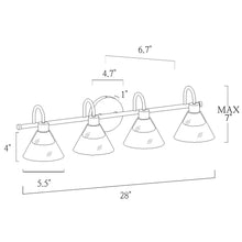 Moolidish 1-Light Black and Gold Vanity Light