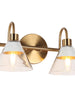 Jay 2-Light Gold Vanity Light