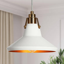 Tencanonia 1-Light Mini White Modern Pendant Light Fixtures