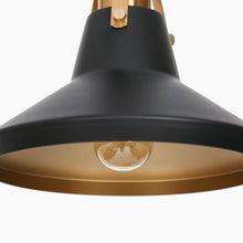 Tencanonia 3-Light 34-in Black&Gold Kitchen Island Light