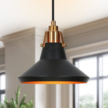 Tencanonia 1-Light Mini Black Modern Pendant Light Fixtures