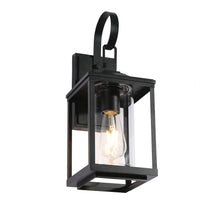 Insulyrinth 17.3"H 1-Light Black Outdoor Wall Light