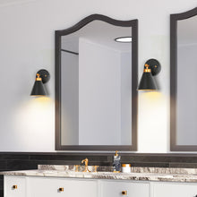 Tourmaline 1-Light Black and Gold Vanity Light