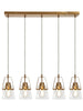 Dendrophyllia 5-Light 29.7-in Brass Modern Cluster Kitchen Island Light