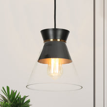 Noah 1-Light Mini Black Modern Pendant Light Fixtures