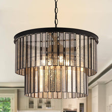 Hemaaolay 4-Light Small Black Chandelier