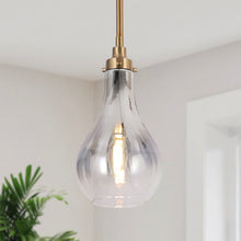 Luxitemin 1-Light Mini Brass Modern Pendant Light Fixtures