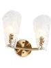 Azfenro 2-Light Brass Vanity Light