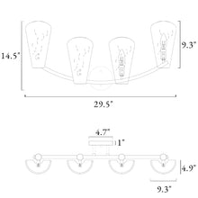 Azfenro 4-Light Brass Vanity Light