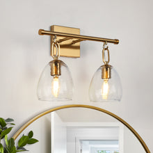 Blobfish 2-Light Brass Vanity Light