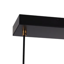 Auisre 5-Light 33.5-in Black&Brass Modern Cluster Kitchen Island Light