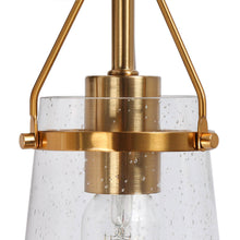 Auisre 1-Light Black and Gold Vanity Light