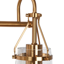 Auisre 3-Light Black and Brass Vanity Light