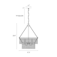 Demetrius 3-Light Small White Chandelier