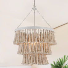 Demetrius 4-Light Small White Chandelier