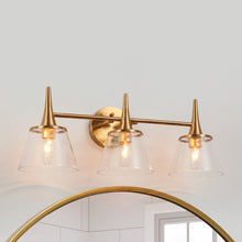 Quoridan 3-Light Brass Vanity Light