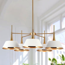 Idaikos 5-Light Large Gold Chandelier