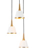 Idaikos 3-Light Small Gold Chandelier