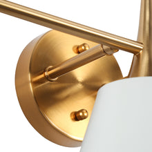 Idaikos 3-Light White and Brass Vanity Light