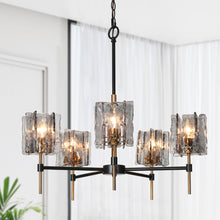 Echonalyri 5-Light Medium Black Chandelier