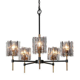 Echonalyri 5-Light Medium Black Chandelier