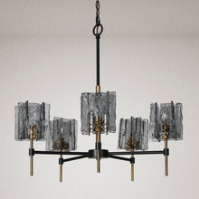 Echonalyri 5-Light Medium Black Chandelier