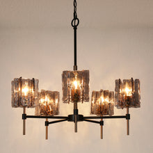 Echonalyri 5-Light Medium Black Chandelier