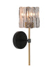 Echonalyri 1-Light Black and Gold Vanity Light