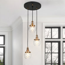 Capensis 3-Light Mini Black Chandelier