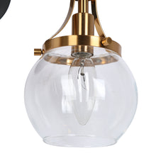 Capensis 2-Light Black and Brass Vanity Light