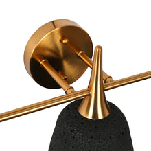 Contianssi 3-Light Black and Brass Vanity Light