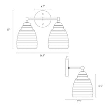 Hydretro 1-Light Gold Vanity Light